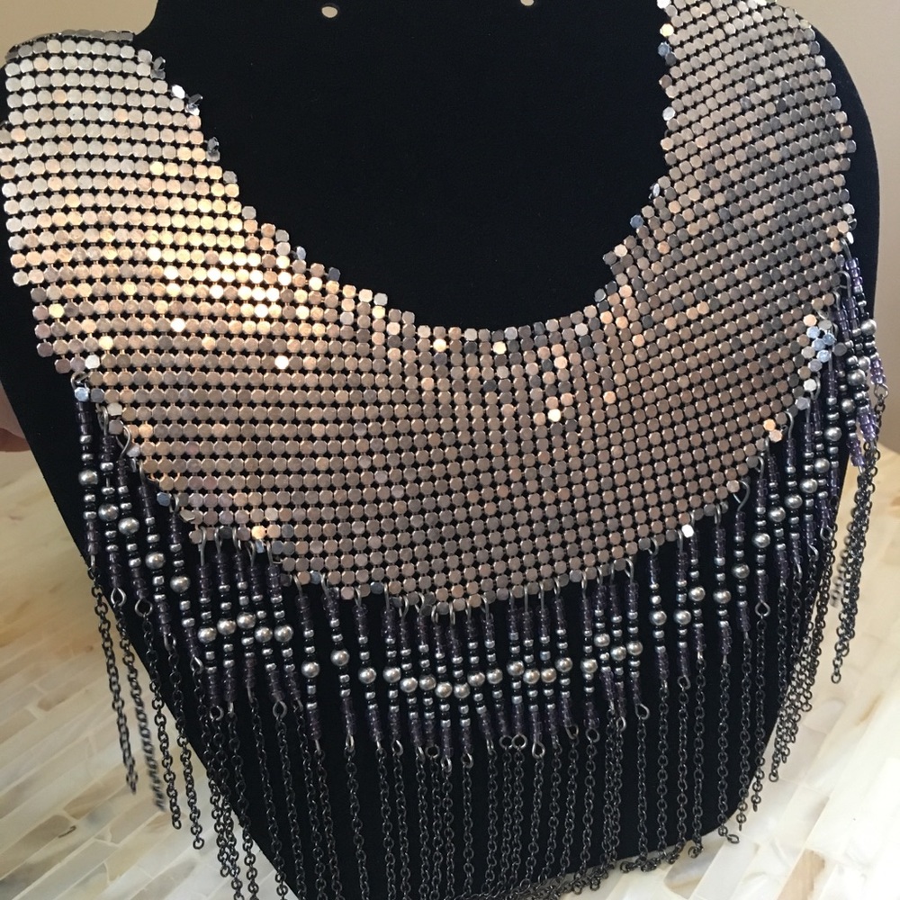 Free People chain mail necklace